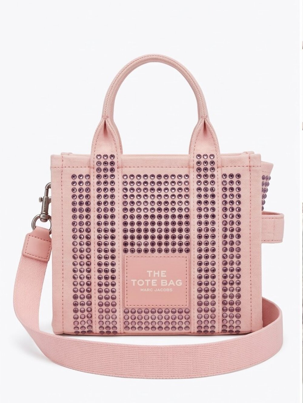 Marc Jacobs The Rhinestone Micro Tote Bag in Pink